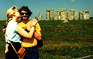 Picture of The Artist in Front Of Stonehenge